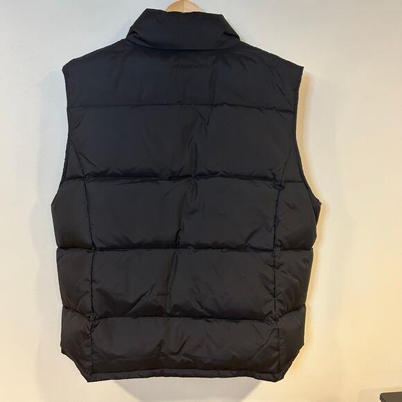 QUEST Sz L Black Down Puffer Vest Warm Outdoor Insulated Layer - Picture 5 of 8
